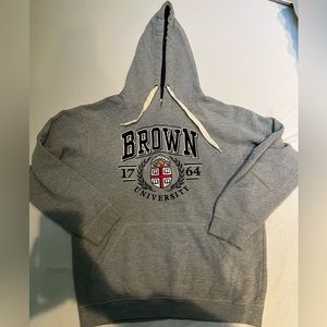 Brown University Grey Hoodie size medium unisex